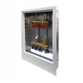   Rozdjelnički set s 4 kruga i PEX Alupex ventilima  Rozdjelnički set s 4 kruga i PEX Alupex ventilima je idealno rješenje za centralno grijanje, podno grijanje i
