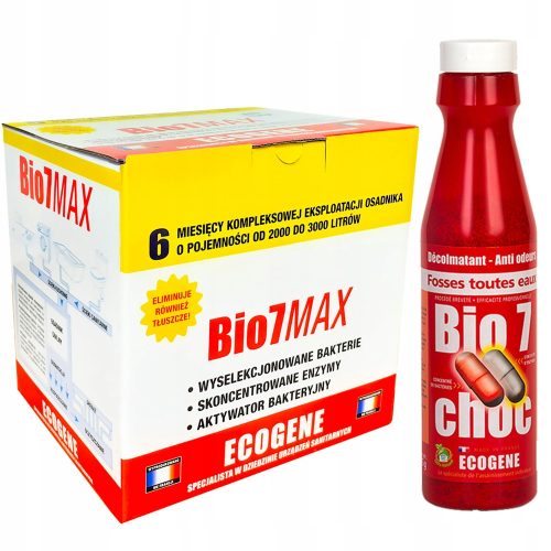Ecogene Bio7 Max Bakterije za Čišćenje Otpadnih Voda 1kg + Bio7 Choc Max Aktivator