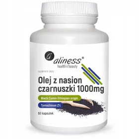   Aliness Etiopsko Crno Kuminovo Ulje 1000 mg s 2% Timokinonom - 60 Kapsula