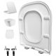  WC daska Perfecto Oval, bijeli duroplast