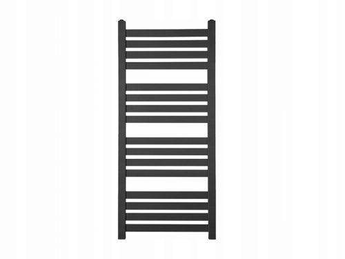 KRIPTON 120x54 cm Vodeni Kupaonski Radijator - Grafit / Crna