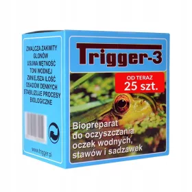   Trigger-3 Biopreparat za ribnjak, uklanjanje algi iz zelene vode, 25 vrećica