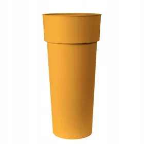    Euro3plast saksija 38 cm x 38 x 80 cm promjer 38 cm plastične nijanse žute i zlatne