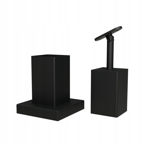 Stubni okovi sa drvetom 60x60 crni