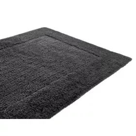 ELEGANTNI GRUBI PAMUČNI TEPIH MOCA DESIGN 50x75 GRAFIT