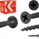 Vijci za gips karton Klimas KSGD crni 3,5x35 mm 1000 kom