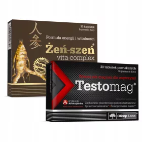   Zestaw na Poprawę Libido i Podniesienie Energii - Olimp Żeń-Szeń Vita-Complex + Testomag