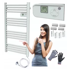   Električni grijač za kupaonicu s termostatom 500W LCD programator bijeli
