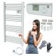 Električni grijač za kupaonicu s termostatom 500W LCD programator bijeli