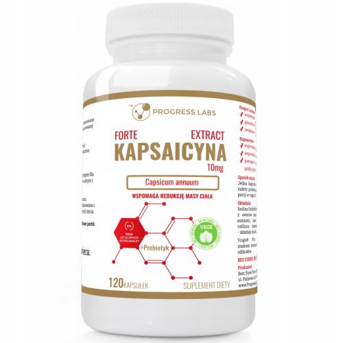 Kapsaicin Forte 10mg - Ekstrakt Cayenne Pepara, 120 Kapsula