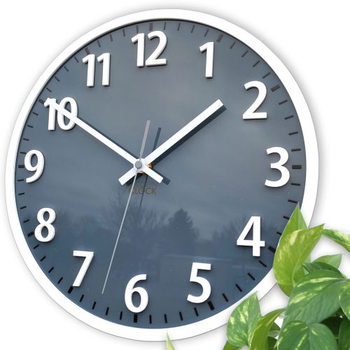  ModernClock zidni sat, bijela, nijanse sive, 30 cm