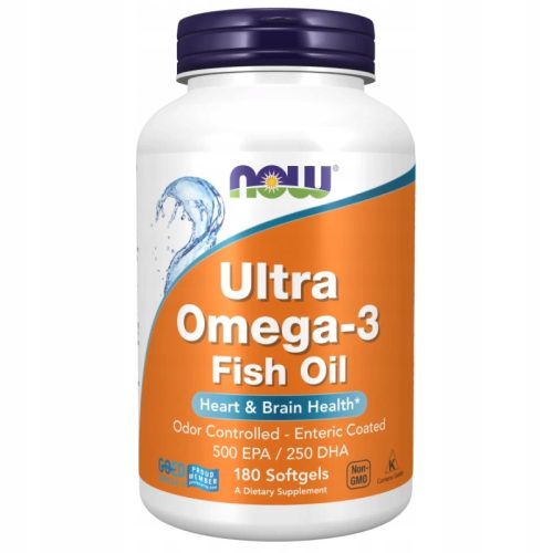 Now Foods Ultra Omega-3 500 EPA / 250 DHA - 180 kapsula