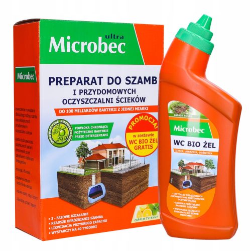BROS MICROBEC ULTRA Set za septičku jamu 1kg + WC BIO GEL