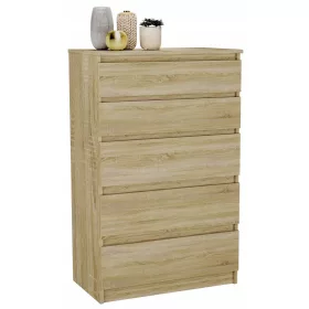    TopEshop M5 SONOMA komoda 70 x 40 x 109,5 cm sonoma hrast mat