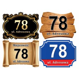 Kućni broj Czarmax 40 x 30 cm