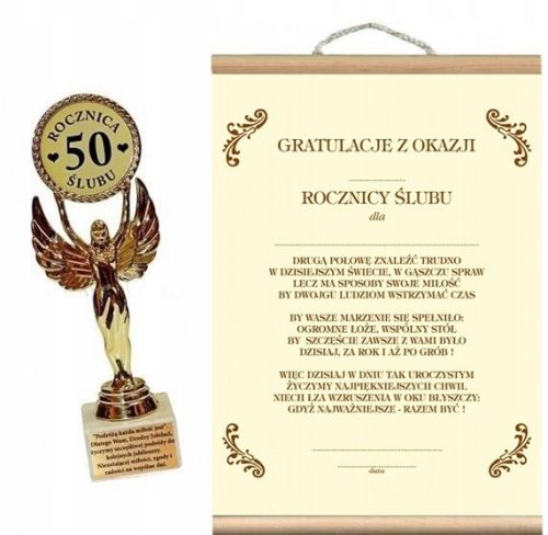  Kipić i diploma poklon za 50. godišnjicu braka
