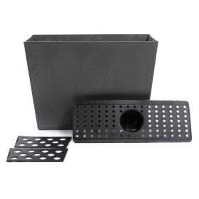    Multyhome Sonata korito za cvijeće, plastična, 71 x 33 x 50 cm, siva