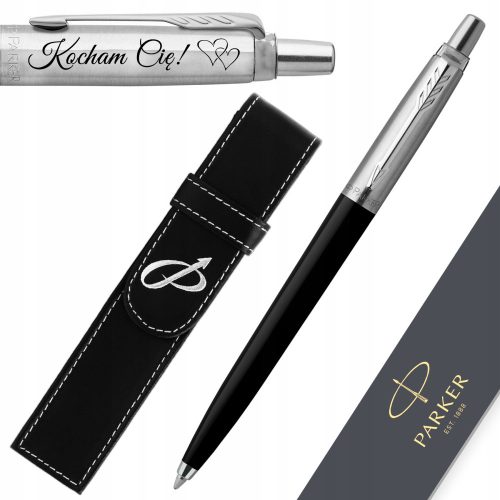 Parker Jotter Crna kemijska olovka s futrolom i personalizacijom