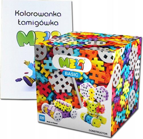 Kocke za gradnju Waffle Constructor Meli 200 kom. 50035
