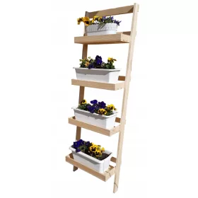 Stalak za cvijeće od drva 150 x 49 x 30 cm