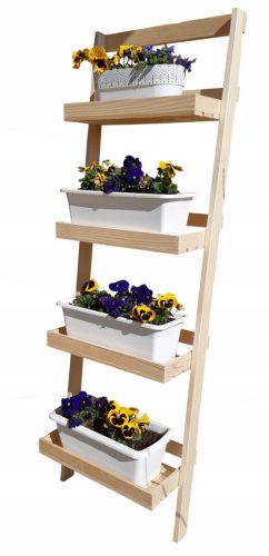 Stalak za cvijeće od drva 150 x 49 x 30 cm