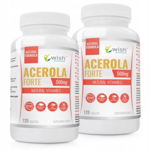 ACEROLA FORTE 500mg - Prirodni Vitamin C, 240 tableta