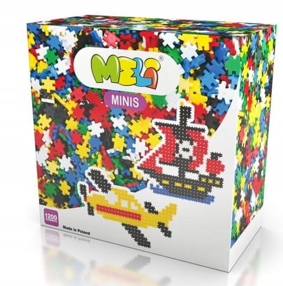 Meli Minis Kocke za Gradnju 1200 kom + POKLON