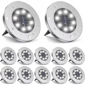  MAXSELL ugradna solarna svjetiljka srebrna 13 cm 12 kom.