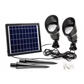  Capral CH 01-4A ugradna solarna svjetiljka, crna, 29 cm
