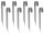 Tribecco trampoline anchors 40 cm 8 pieces