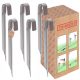 Kotve za trampolinu Tribecco KWT 02 3 mm srebrne, set od 6 komada