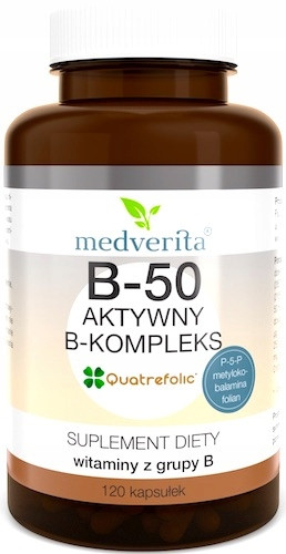 Medverita B-50 Aktivni Kompleks B Vitamina - 120 Kapsula