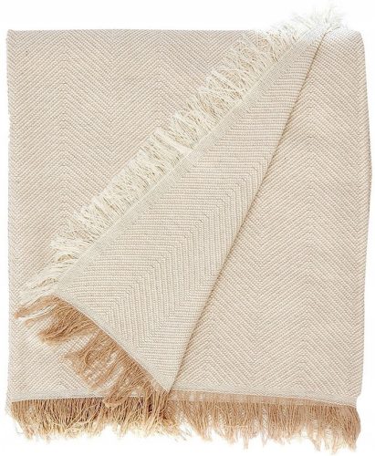 Luksuzni Pamučni Prekrivač Supreme Style 180 cm x 260 cm - Krem Bež