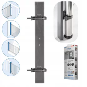   Ograda za vrata i stepenice StairFlex REER adapter za sigurno montiranje na balustrade