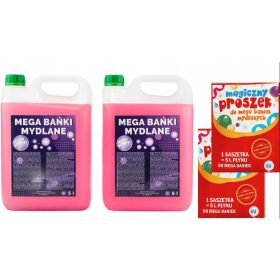   MEGA BUBBLE tekućina za čaše 20 litara 10+10 prah MEGA FUN