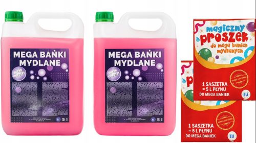 MEGA BUBBLE tekućina za čaše 20 litara 10+10 prah MEGA FUN