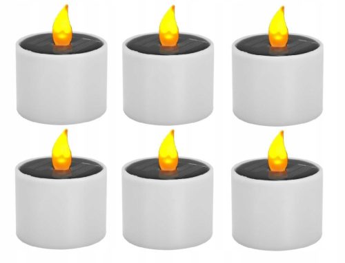 Solarni LED uložak za svijeće s efektom plamena - Set od 6