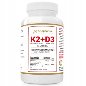  Vitamin K2 MK7 + D3 4000IU u MCT ulju, 120 kapsula - ALTOPHARMA®