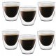 Vialli Design Termo Čaše za Espresso Kavu 80 ml - Set od 6