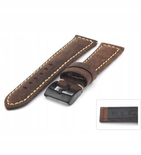 Debeli kožni remen za sat Diloy 397.2 20 mm