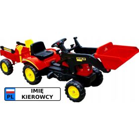   Traktor za djecu na pedale s prikolicom i utovarivačem Agat 1005