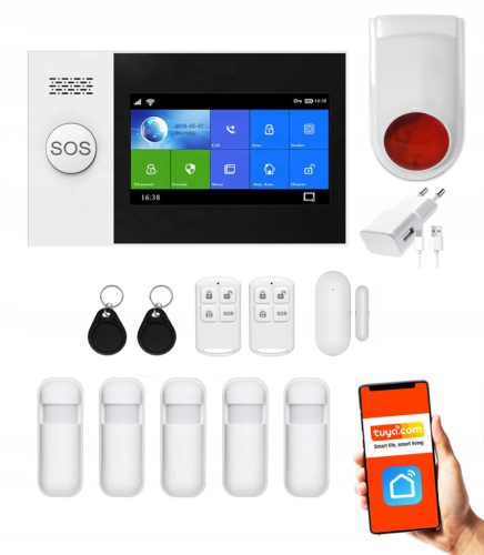 Bežični GSM WiFi alarm set SMS TUYA APP