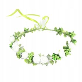   Vijenac za Prvu Pričest, Boho Stil, Bijeli Wijen, Ruže za Prvu Pričest