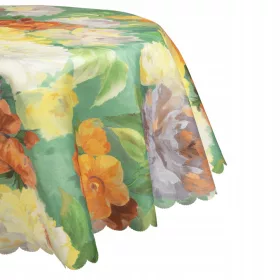   Obrus otporan na mrlje ovalni s cvjetnim uzorkom 140 x 200 cm