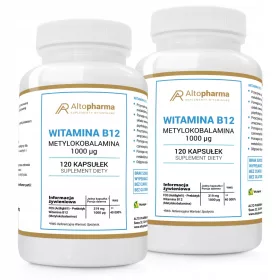   Altopharma® Vitamin B12 1000µg s L-leucinom i prebiotikom - Pakiranje 2x120 kapsula