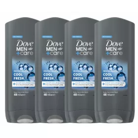   Dove Men+Care Osvežavajući Gel za Tuširanje Cool Fresh 400 ml x4