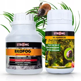   Tekućina protiv krpelja Strong 0,65 kg 250 ml + Tekućina protiv žohara, krpelja, komaraca, mrava, muha, pauka, buha, stjenica, srebrnih ribica Strong 0,35 kg 250 ml