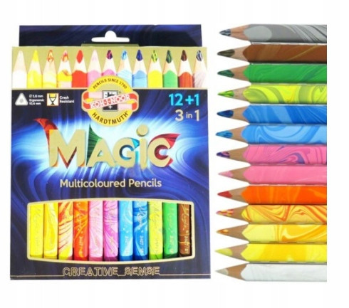 Koh-I-Noor MAGIC TRIO kreda olovka set 12+1