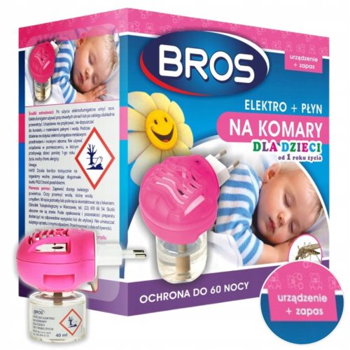 Elektrofumigator za djecu Bros 453 s repelentom protiv komaraca 40 ml