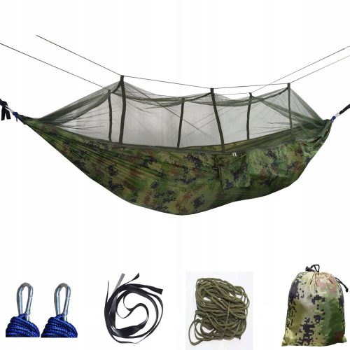 Viseća mreža za vrt - Viseća mreža bez šipke K&M nijanse zelene 200 kg 260 x 140